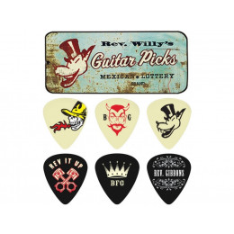 Dunlop RWT03H Billy Gibbons Pick Tin Медиаторы (6шт)