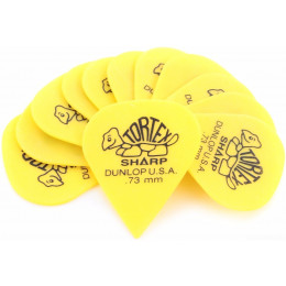 Dunlop 412P.73 Tortex Sharp Набор медиаторов (12шт)