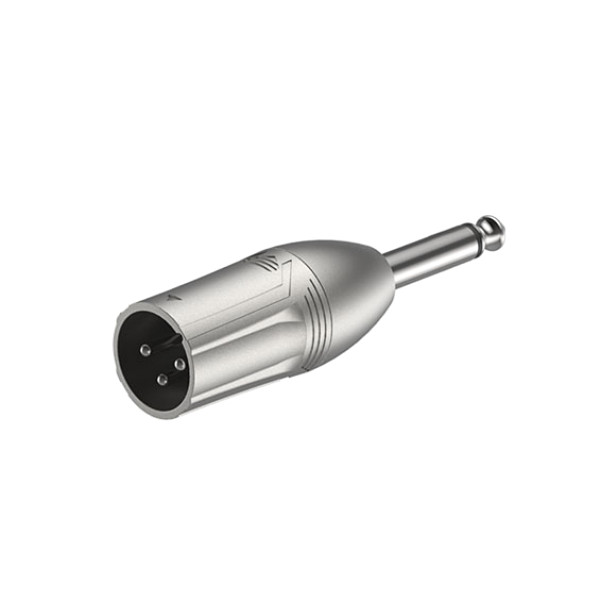 Roxtone RA2XMJM Переходник 3P XLR Male - 6.3 mono Jack Male
