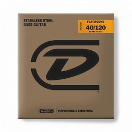 Dunlop DBFS45125S Flatwound Short Scale Комплект струн для бас-гитары