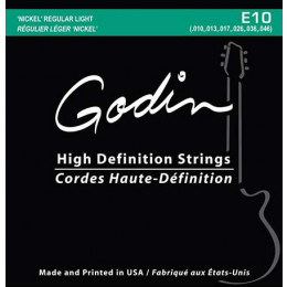 Godin 008964 E-10 Комплект струн для электрогитары 10-46 Regular Light