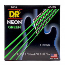 DR NGB5-40 HI-DEF NEON Струны для 5-струнной бас-гитары