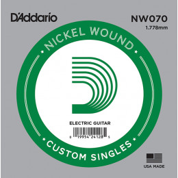 D'Addario NW070 Одиночная струна для электрогитары