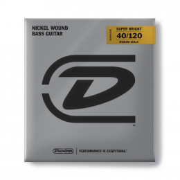 Dunlop DBSBN40120M Super Bright Комплект струн для 5-струнной бас-гитары
