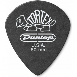 Dunlop 482P.60 Tortex Pitch Black Jazz III Медиаторы 12шт, толщина 0,60мм