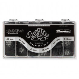 Dunlop 4880 Tortex Pitch Black Standard Display Коробка с медиаторами
