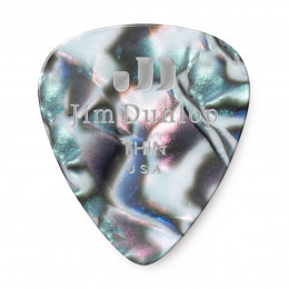 Dunlop 483P14TH Celluloid Abalone Thin 12Pack Медиаторы