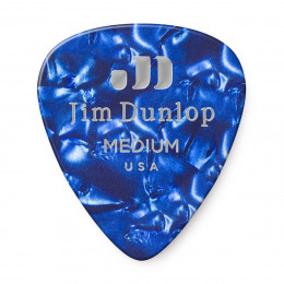 Dunlop 483P10MD Celluloid Blue Pearloid Medium 12Pack Медиаторы