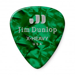 Dunlop 483P12XH Celluloid Green Pearloid Extra Heavy 12Pack Медиаторы, 12 шт