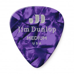 Dunlop 483P13MD Celluloid Purple Pearloid Medium 12Pack Медиаторы, 12 шт