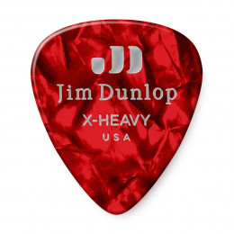Dunlop 483P09XH Celluloid Red Pearloid Extra Heavy 12Pack Медиаторы, 12 шт