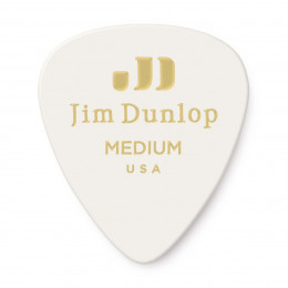 Dunlop 483P01MD Celluloid White Medium 12Pack Медиаторы, 12 шт
