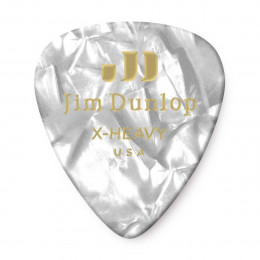 Dunlop 483P04XH Celluloid White Pearloid Extra Heavy 12Pack Медиаторы, 12 шт