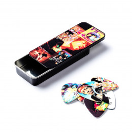 Dunlop JHPT08H Jimi Hendrix Montage Pick Tin Сувенирный набор медиаторов в пенале