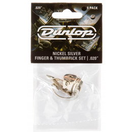 Dunlop 33P020 Nickel Silver Fingerpick 5Pack Когти-медиаторы, 5 шт