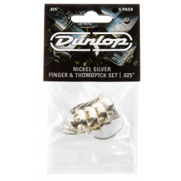 Dunlop 33P025 Nickel Silver Fingerpick 5Pack Когти-медиаторы, 5 шт