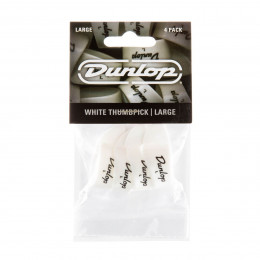Dunlop 9003P Plastic Thumbpick White 4Pack Когти на большой палец
