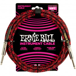 Ernie Ball 6394 Кабель инструментальный, оплетёный, 3,05 м