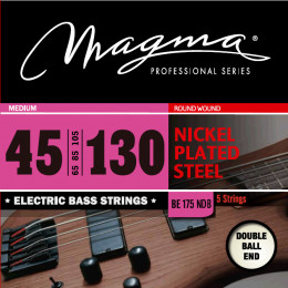 Magma Strings BE175NDB Струны для 5-струнной бас-гитары Low B Double Ball End 45-130