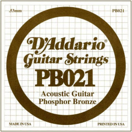 D'Addario PB021 одиночная струна для акустической гитары