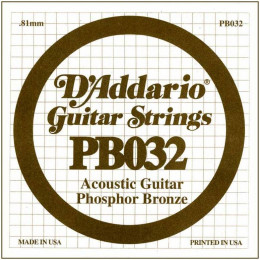D'Addario PB032 Одиночная струна для акустической гитары