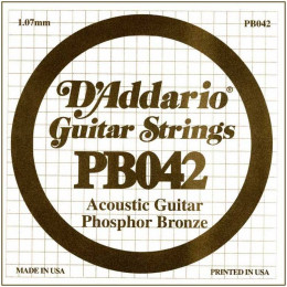 D'Addario PB042 Одиночная струна для акустической гитары