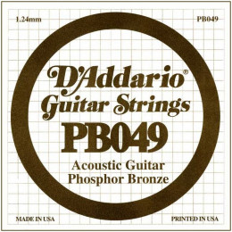 D'Addario PB049 одиночная струна для акустической гитары