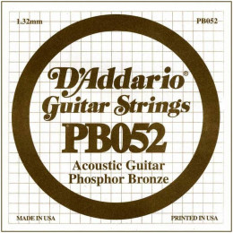 D'Addario PB052 одиночная струна для акустической гитары