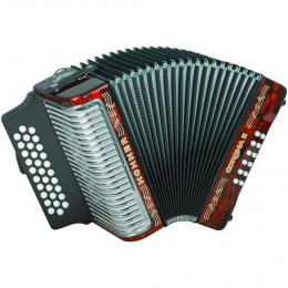 Hohner Corona II FBbEb, red (A5543) Диатонический кнопочный аккордеон
