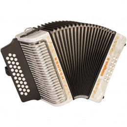 Hohner Corona II FBbEb, white (A5642) Диатонический кнопочный аккордеон