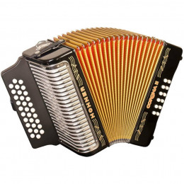 Hohner Corona II GCF, black lacquered (A56211) Диатонический кнопочный аккордеон