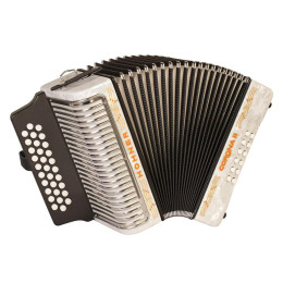 Hohner Corona II GCF, white (A5622) Диатонический кнопочный аккордеон