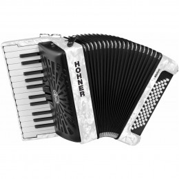 Hohner The New Bravo II 60 white (A16952) Аккордеон 1/2