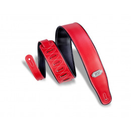 Levy's M26VP-RED-BLK Rebel Series Ремень для гитары, винил, двусторонний, красный/черный