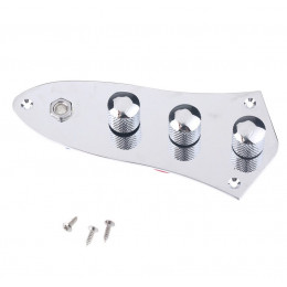 Musiclily M511 Темброблок с панелью для Jazz Bass, хром