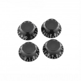 Musiclily MX1560BK-4 Комплект ручек потенциометров, Les Paul, черные, 4шт