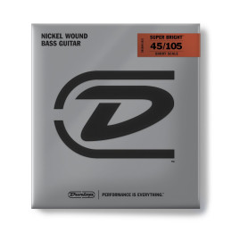 Dunlop DBSBN45105S Super Bright Nickel Струны для бас-гитары
