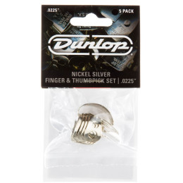 Dunlop 33P0225 Nickel Silver Fingerpick 5Pack Когти