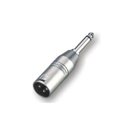 ECO RA015 Переходник 3P XLR Male - 6.3 mono Jack Male, Metal
