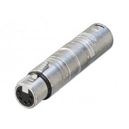 Neutrik NA3M5F Адаптер для DMX, XLR 3 контакта штекер - XLR 5 контактов гнездо