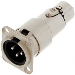 Neutrik NA3MDF Панельный адаптер-переходник проходной, XLR Male - XLR Female