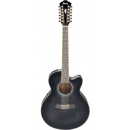 Ibanez AEL2012E Transparent Black Sunburst 12-струнная электроакустическая гитара