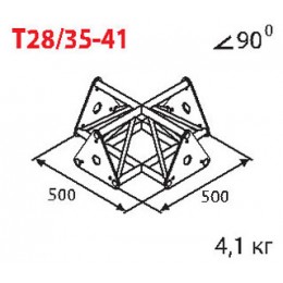 Imlight T28/35-41 Стыковочный узел для 4-х ферм под 90 градусов