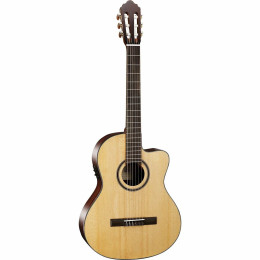 Cort AC160CFTL NAT W_BAG Классическая электроакустическая гитара с чехлом