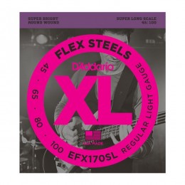 D'Addario EFX170SL Струны для 4-х струнной бас гитары, Light, 45-100