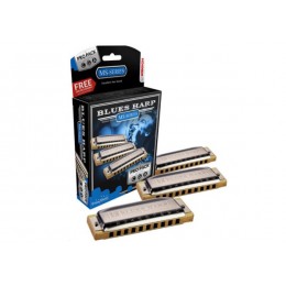 Hohner Blues Harp 532/20 MS Cga (M5330XP) Набор из 3 гармошек с уроками