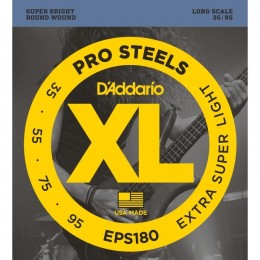 D'Addario EPS180 PROSTEELS BASS EXTRA SUPER LIGHT 35-95 Струны для бас-гитары