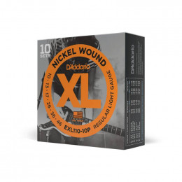 D'Addario EXL110-10P Regular Light Струны для электрогитары (набор из 10 комплектов)