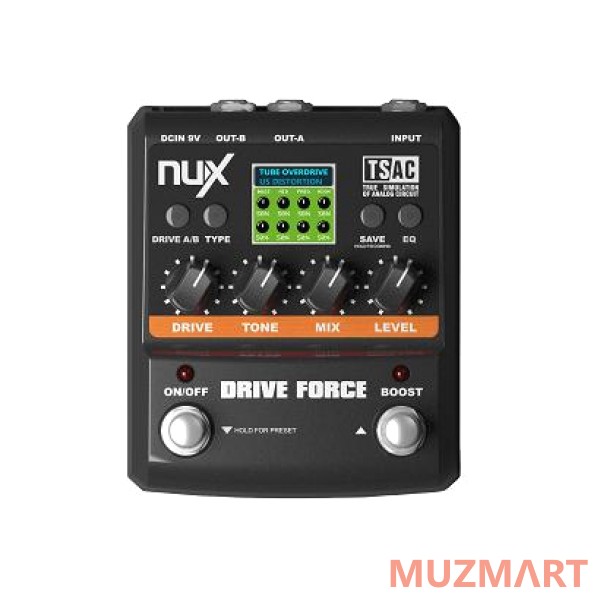 NUX Drive Force Эмулятор педалей overdrive и distortion