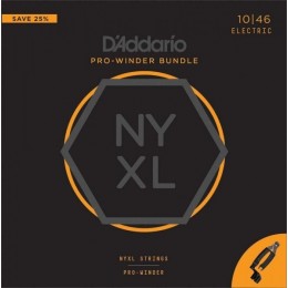 D'Addario NYXL1046-PW Струны для электрогитары + вертушка ProWinder